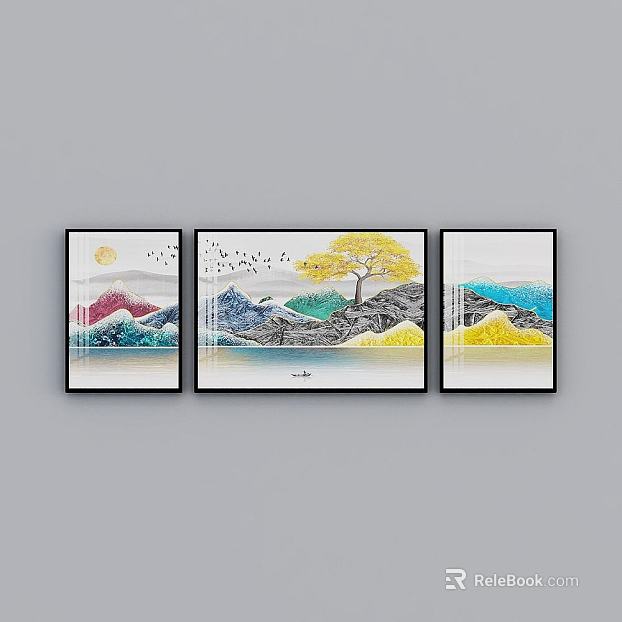 landscape painting texture