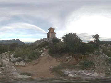 Outdoor Mountain Forest Dusk HDR texture (ID:ffabg76381)