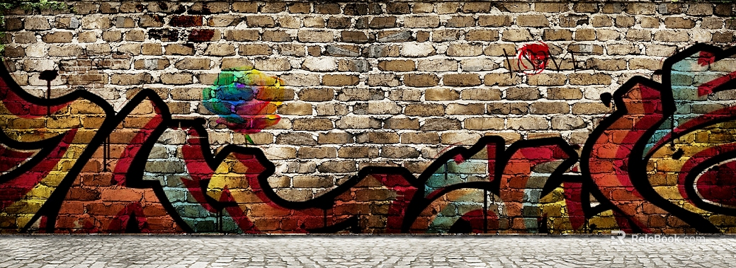 Wall painting texture