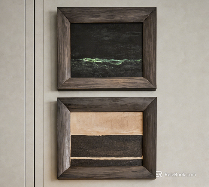 Wabi-sabi abstract decorative painting, living room wall art texture