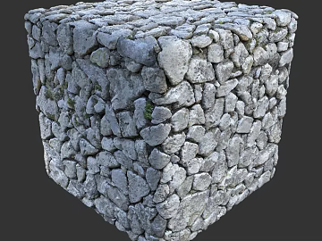 Stone wall PBR texture (ID:ffach754781)
