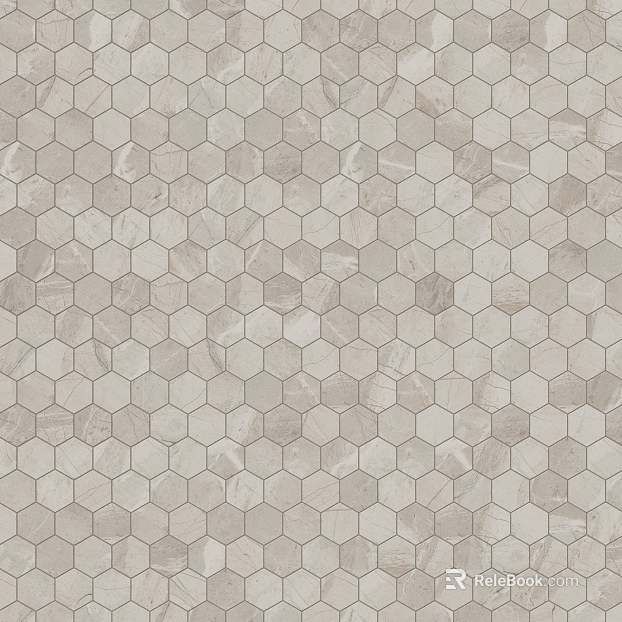 3x 3 Ash Wood Matte Porcelain Hexagon Mosaic Tile texture