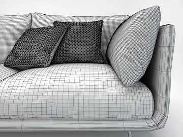 Modern dark gray pattern pillow sofa cushion texture (ID:ffaeh128284)