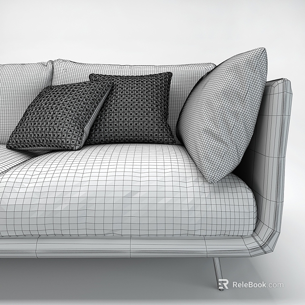 Modern dark gray pattern pillow sofa cushion texture