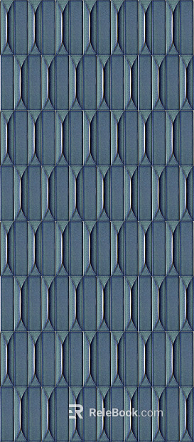 Blue long handmade brick texture