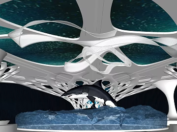 Modern Wind Ocean Theme Venue Scene texture (ID:ffaeh070351)