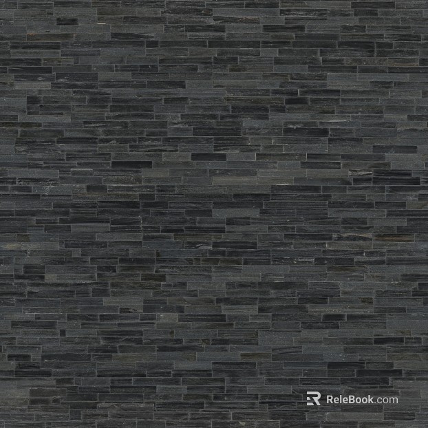 Dark gray culture stone background wall tiles texture
