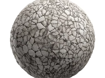 Gravel PBR texture (ID:ffach607344)