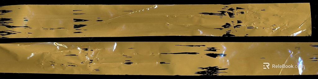 Gold ruffled gold foil decorative finish texture