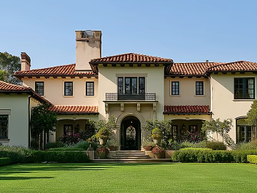 Exterior view of villa area texture (ID:ffach422565)