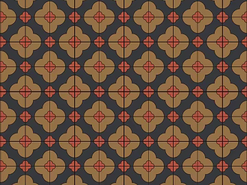 New Chinese Light Luxury Brown Plum Blossom Mosaic 3d model