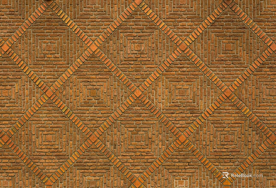 Modern Red Brick Canteen texture