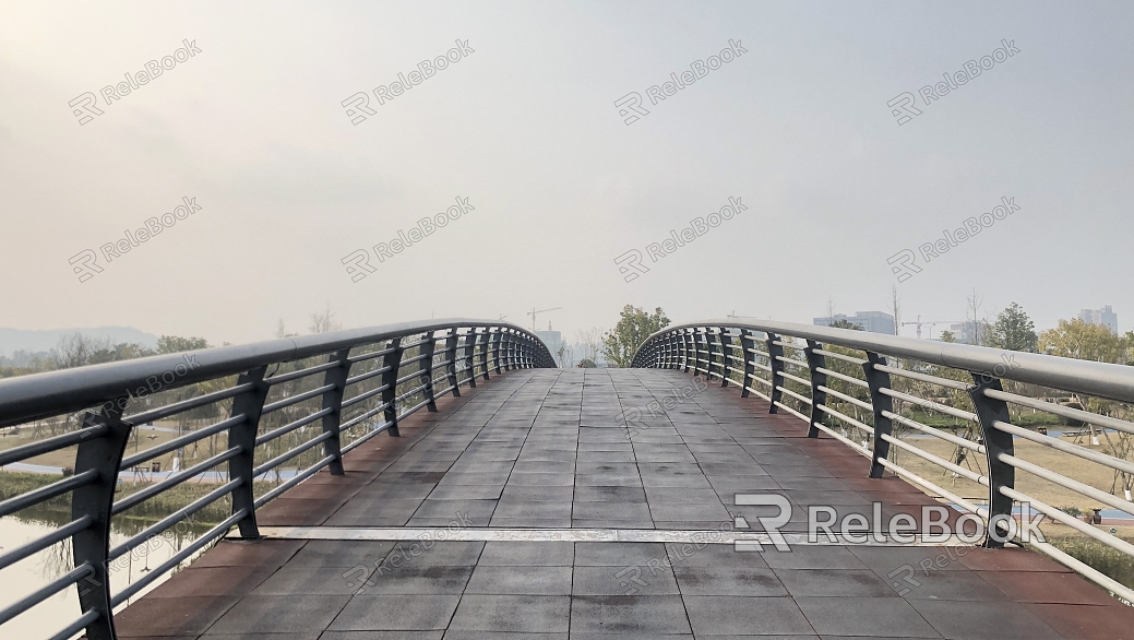 A tranquil park scene featuring a serene lake, lush green trees, and a charming bridge, all under a cloudy sky, offering a peaceful retreat from the bustling city life.