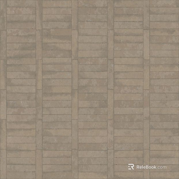 Light beige strip antique brick wall ground texture