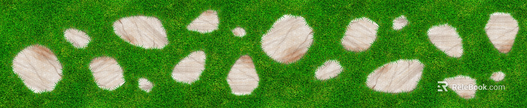grass-planting brick texture