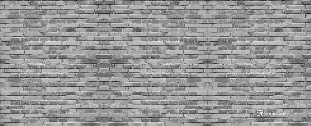 Gray brick wall, building exterior wall texture