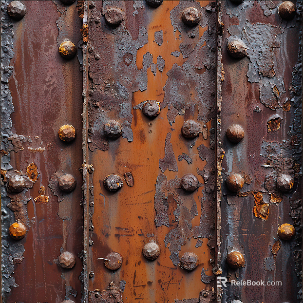 Discarded rust metal texture