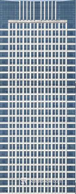 Blue gray modern glass curtain wall building facade texture