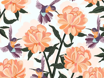Hand-painted plant flower flower illustration texture (ID:ffach463631)