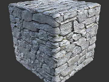 Stone wall PBR texture (ID:ffach264781)