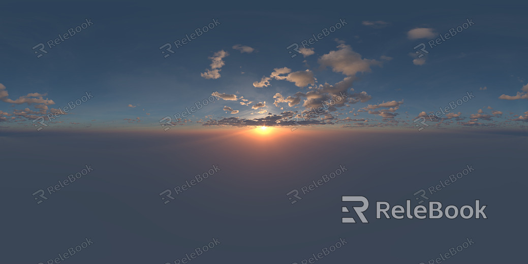 Sunrise Sunset Cloudy Blue Sky Landscape Landscape HDR texture