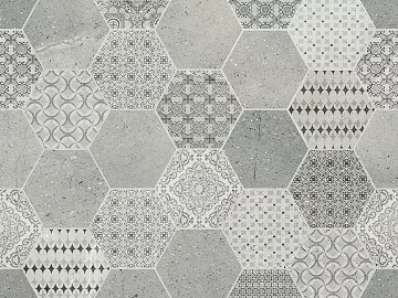 Hexagonal brick wall contrast brick texture (ID:ffagg98822)