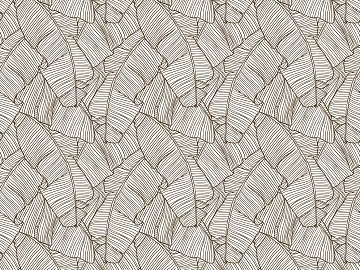 Light Brown Line Banana Leaf Wallpaper Wall Decoration texture (ID:ffaeh154432)