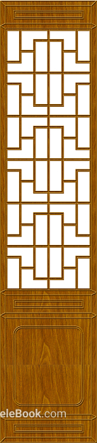 Wood carved net red partition texture