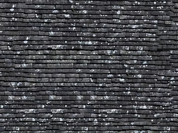 Dark gray with moss green tile roof building materials texture (ID:ffaeh180871)