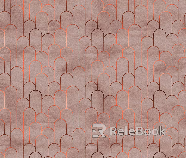 Feather brick pink feather wall texture