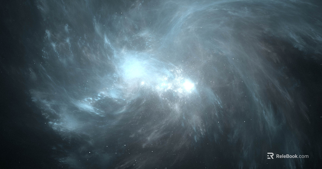 Universe Starry Cyan Nebula HDR texture