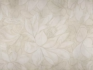 Beige printed wallpaper 3d model