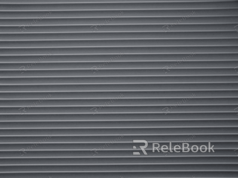 The image depicts a metallic, rolling shutter door, commonly seen in garages or storefronts, featuring horizontal slats for flexible operation and robust security.