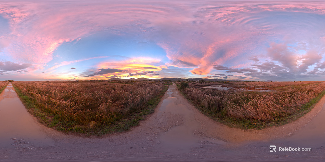 Sky HDR Clouds HDR Blue Sky HDR Clouds White Cloud Park Sunny Day Dusk Sunrise Sunset Sunset Wheat Field Grassland Farmland texture
