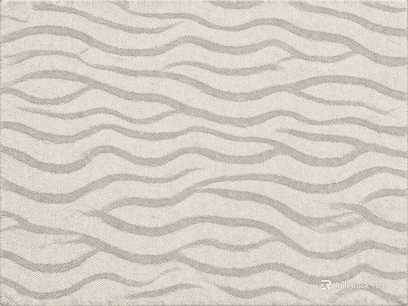 Beige wavy-line carpet texture