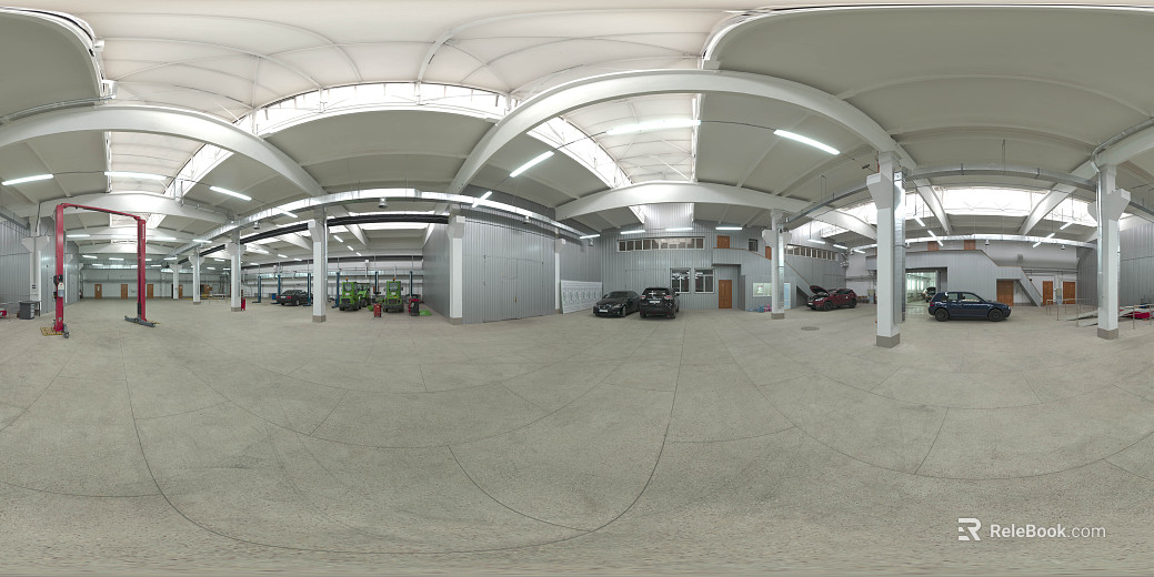 Indoor Auto Shop HDR texture