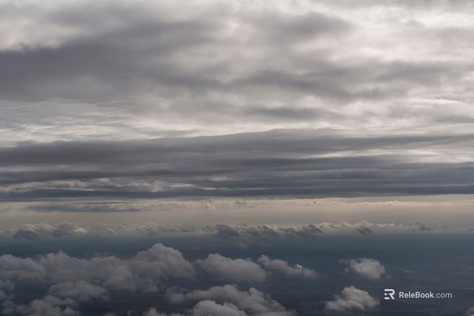 Dark dark clouds, cloudy sky, storm disaster coming texture