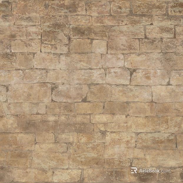 Beige culture stone background wall finish texture