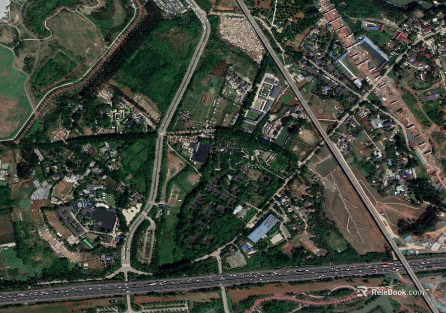 Satellite Aerial View of Suburban texture
