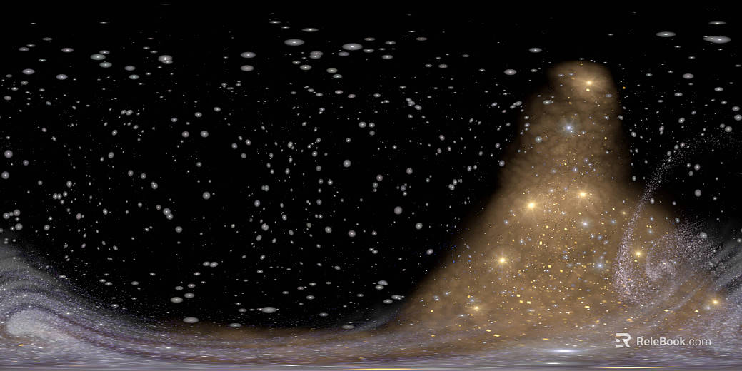The vast expanse of the galaxy universe starry sky HDR texture