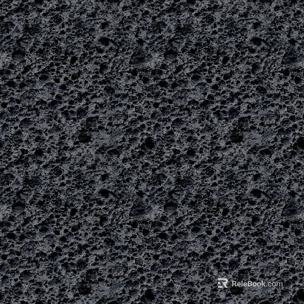 Dark gray volcanic stone wall ground texture