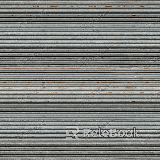 Rolling shutter door texture