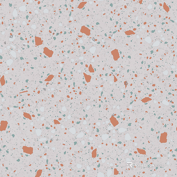 terrazzo multiple bright color floor texture