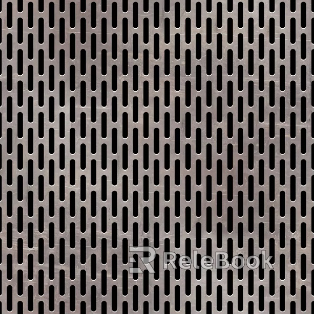 Perforated plate metal texture