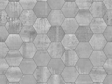 Hexagonal Brick Black and White Hexagon Seamless texture (ID:ffacg71565)