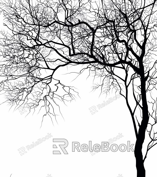 black and white tree shadow texture