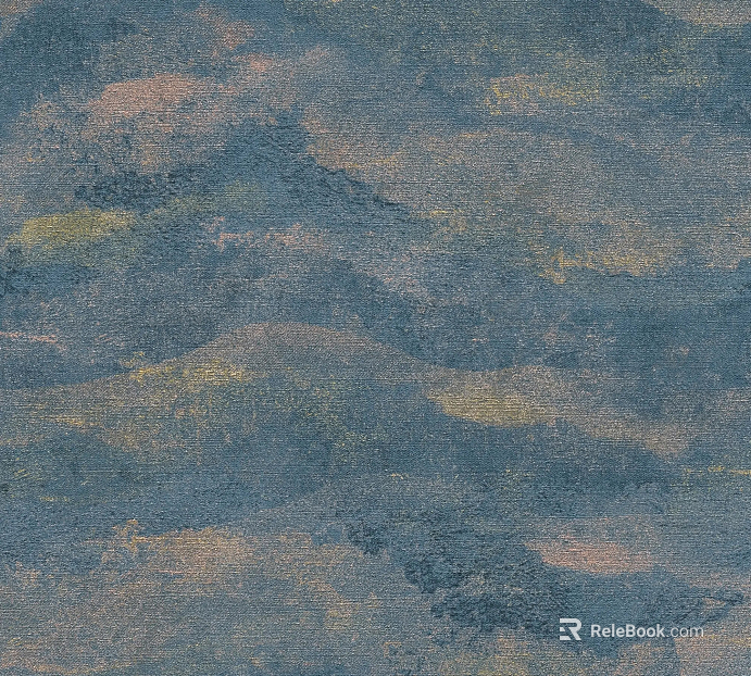 Blue gold water bottle corrugated wallpaper texture