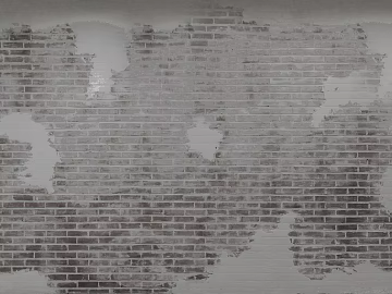 Brick wall peeling off gray wall texture (ID:ffagg08684)