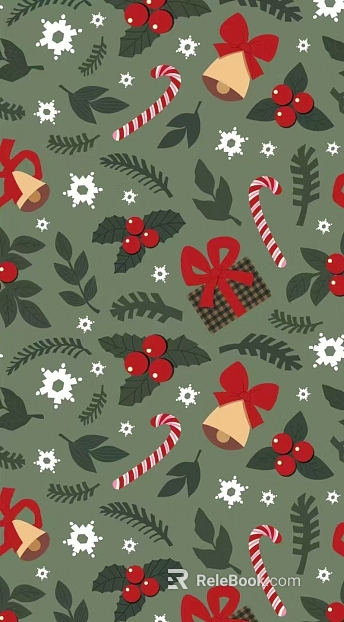 Christmas Wind Wallpaper Wallpaper Wall Cloth Cloth Pattern Curtain Carpet texture