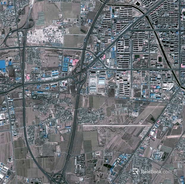 Satellite map texture